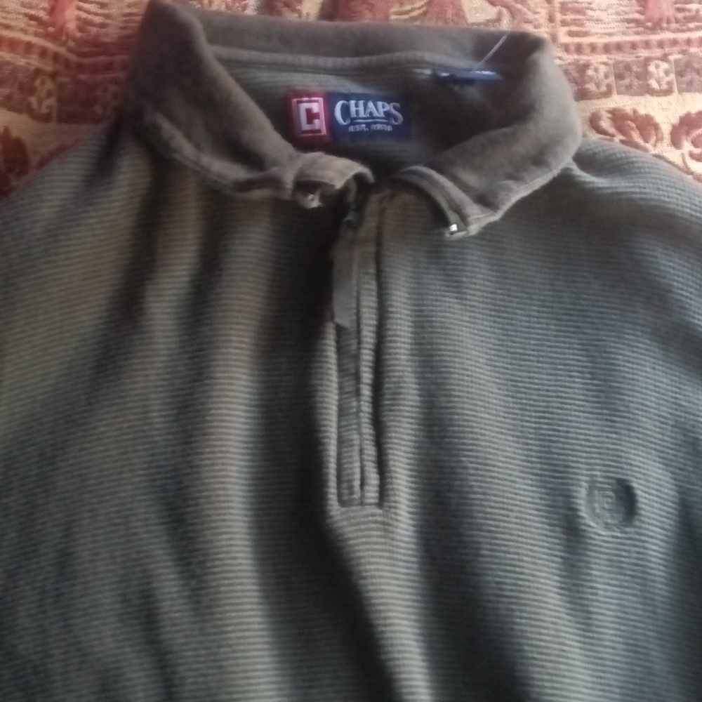 nwt mens chaps zip up sweater
